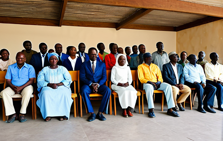 Democratic Stability**

"A diverse group of Chadian citizens participating in a town hall meeting, discussing community development, fully clothed, appropriate attire, safe for work, perfect anatomy, natural proportions, modest clothing, well-lit community center, professional photography, high quality, family-friendly."

**
