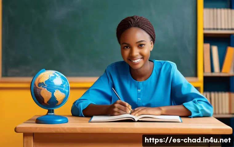 차드에서의 교육 격차 문제 - Here are three detailed image generation prompts in English, based on the provided text about educat...